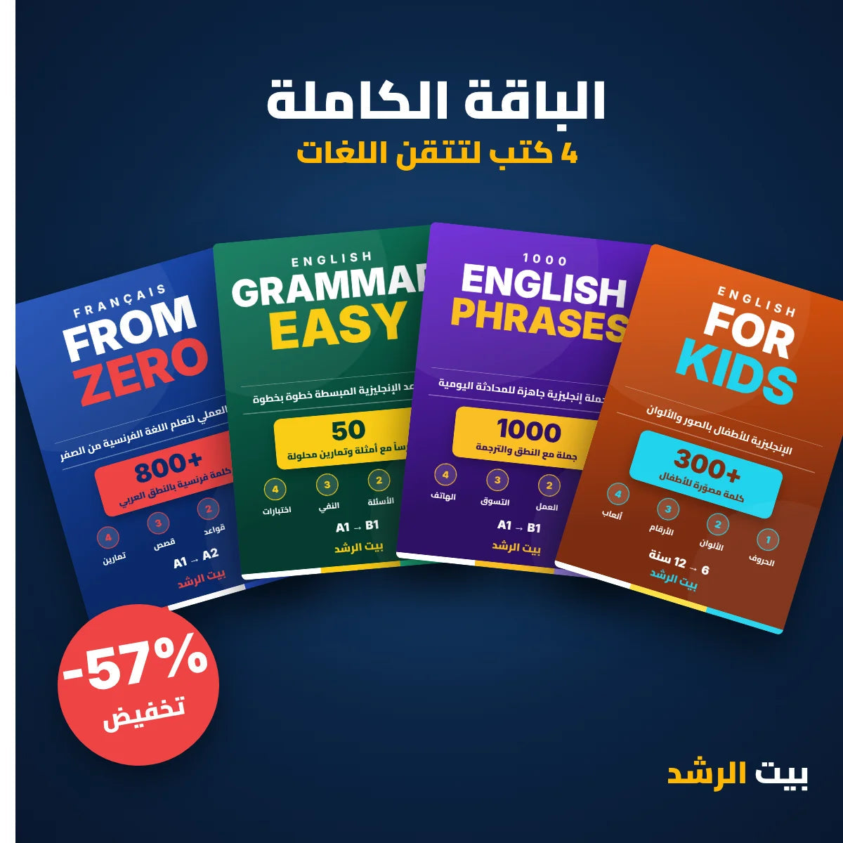 الباقة الكاملة — 4 كتب (عرض خاص)